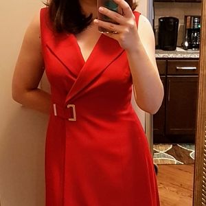 Calvin klein red dress, EuC, size 8